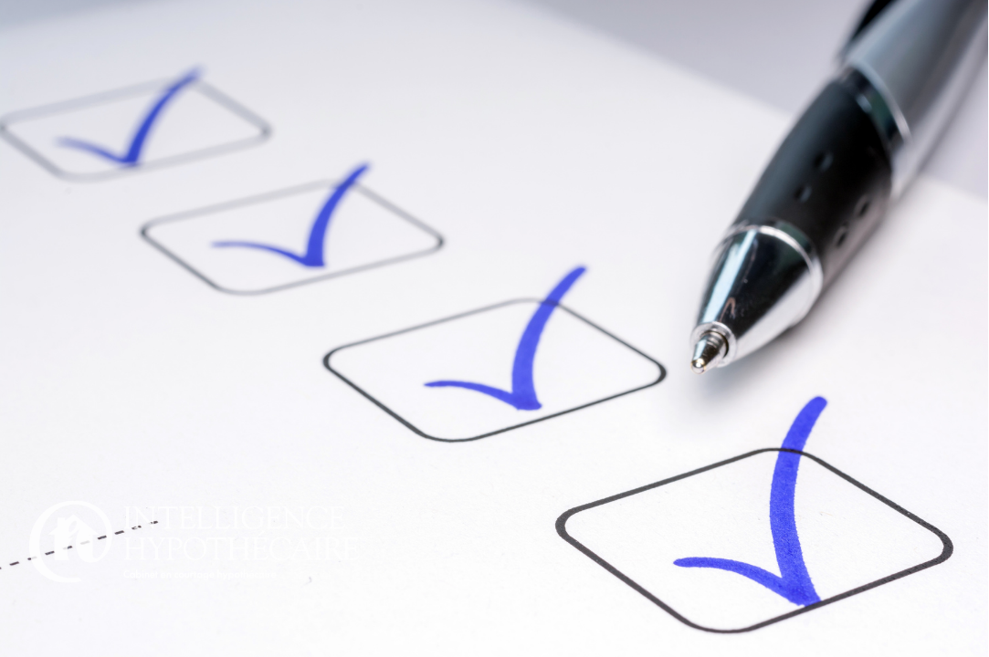 Liste de verification pour l'approbation d'un pret hypothecaire avec intelligence hypothecaire