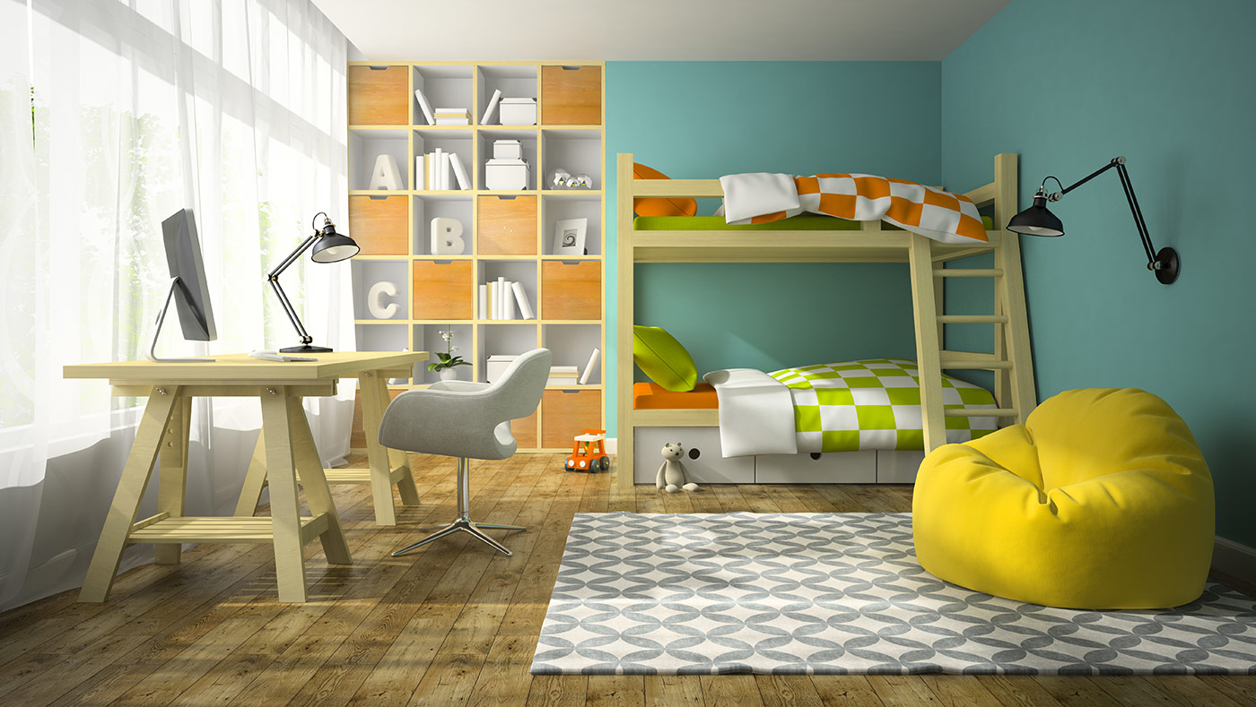 Two kids, one room: how to organize the space - Multi-Prêts Mortgages